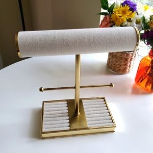 Gold Jewelry Stand Holder